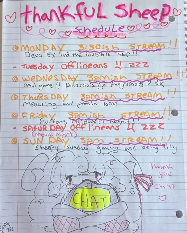 Schedule of 2026-09-14 Schedule of 2026-09-14